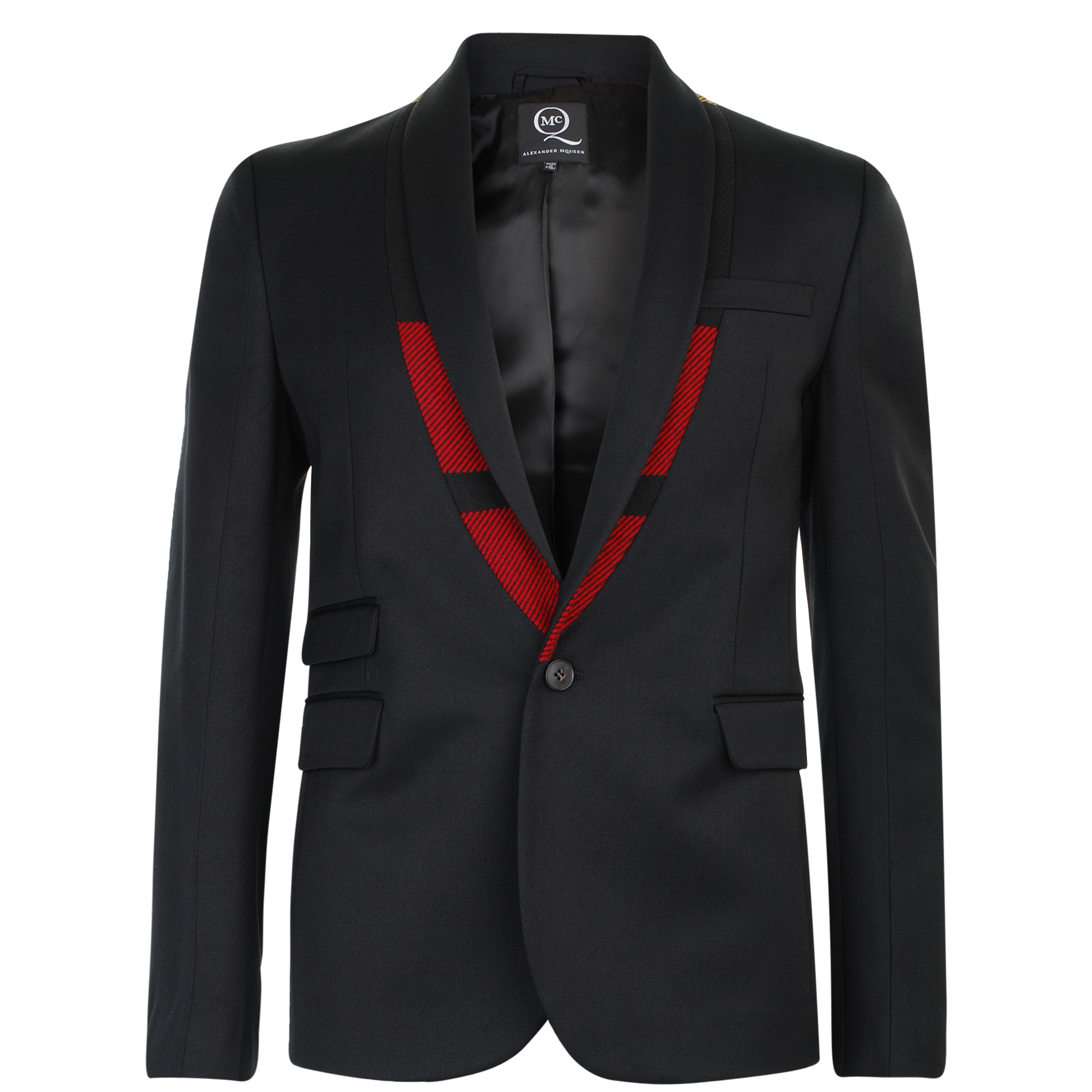 MCQ ALEXANDER MCQUEEN Ghost Tartan Trim Tuxedo Jacket £470.00 - CLOTHES ...