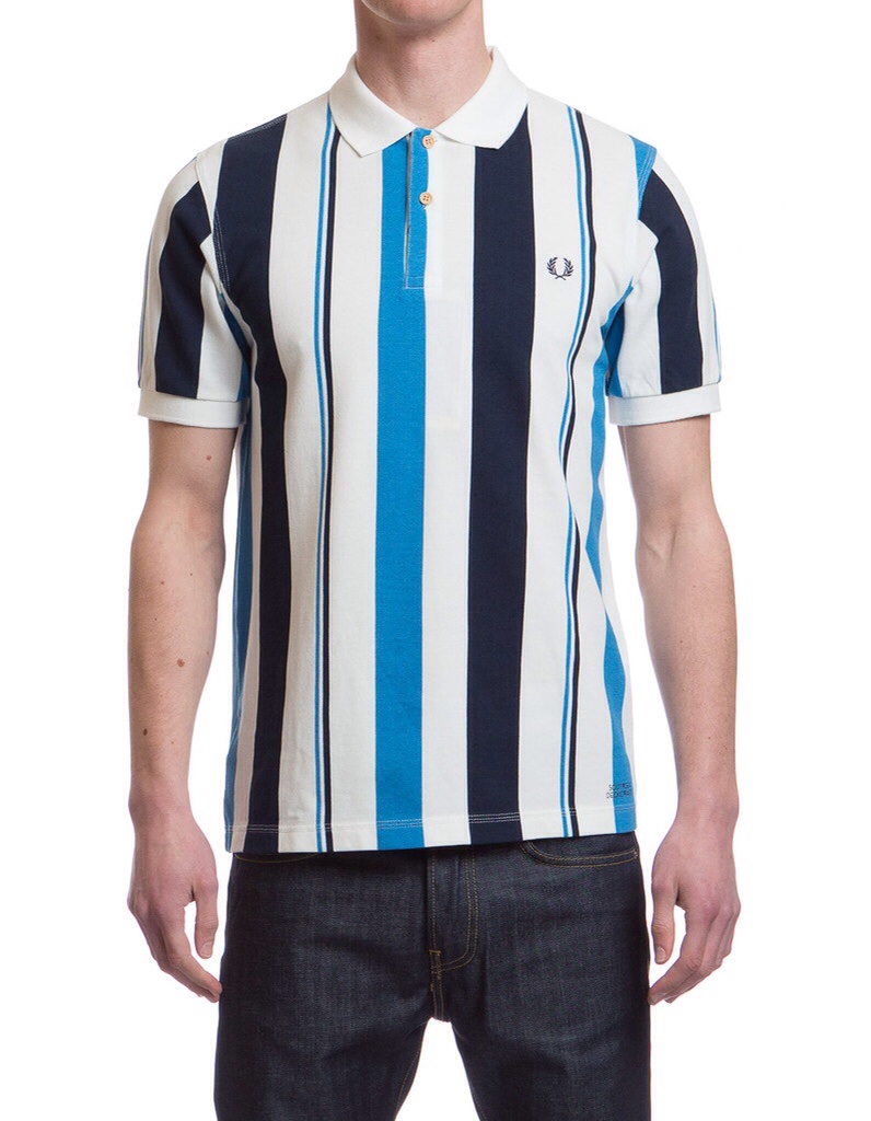 Fred Perry Tipped Seaside Shirt in Kingfisher 