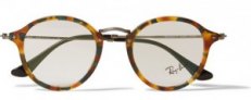 £130 Mottled Acetate Round Frame Glasses|Ray Bans