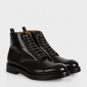 Black Calf Leather 'Kelly' Boots - Paul Smith - £370